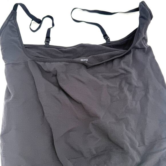 Skims Square Neck Mid Thigh Bodysuit Black Onyx Size 4X NWOT - Picture 3 of 6